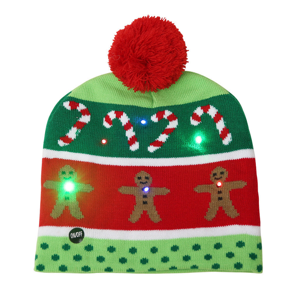 🎄✨ Festliches Glühen: Weihnachtsmütze mit LED-Lichtern für einen fröhlichen Look! ✨👒