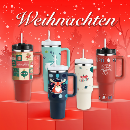 ☕🎄Weihnachten Thermobecher: Schönes Weihnachtsgeschenk für ihn🎁🚗